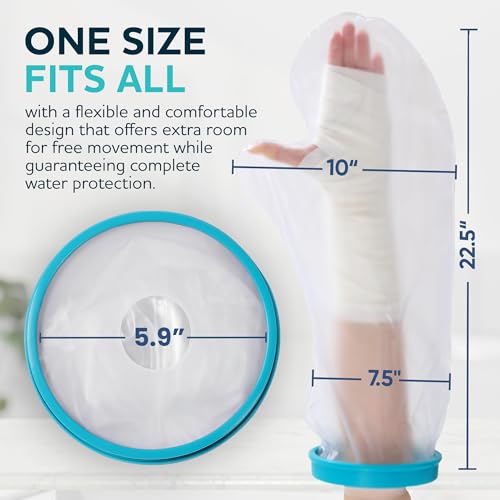 Waterproof Arm Cast Cover for Shower – Reusable Wound Protector