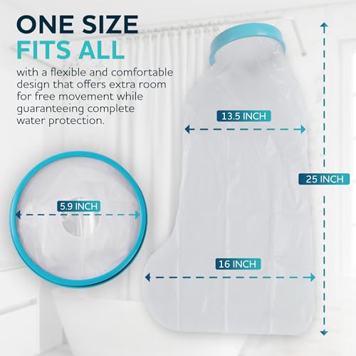 Large Leg Cast Cover for Shower – Waterproof Reusable Cast Protector