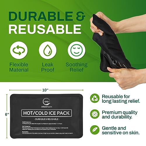 Soft Gel Ice Packs – 10” x 6” Hot & Cold Therapy