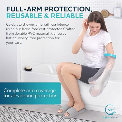 Waterproof Arm Cast Cover for Shower – Reusable Wound Protector