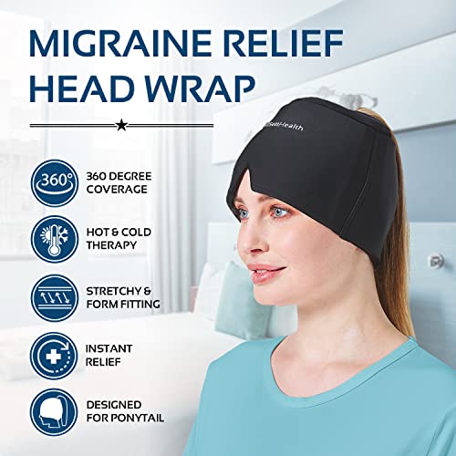 Migraine Relief Ice Cap – Hot & Cold Head Wrap