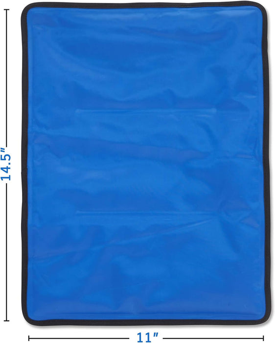 4 Pack XXL Reusable Hot & Cold Gel Ice Packs – 11 x 14.5 in