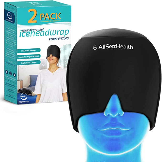 Migraine Relief Ice Cap – Hot & Cold Head Wrap