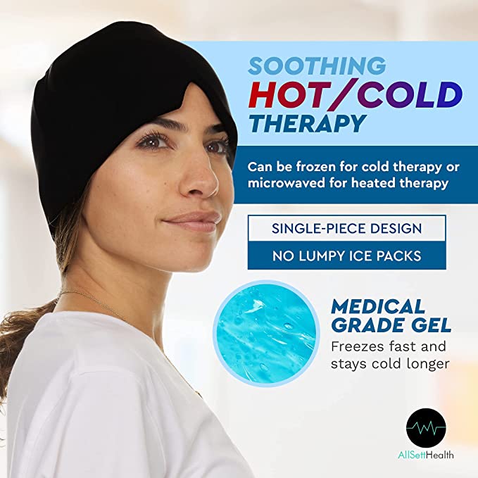 Migraine Relief Ice Cap – Hot & Cold Head Wrap