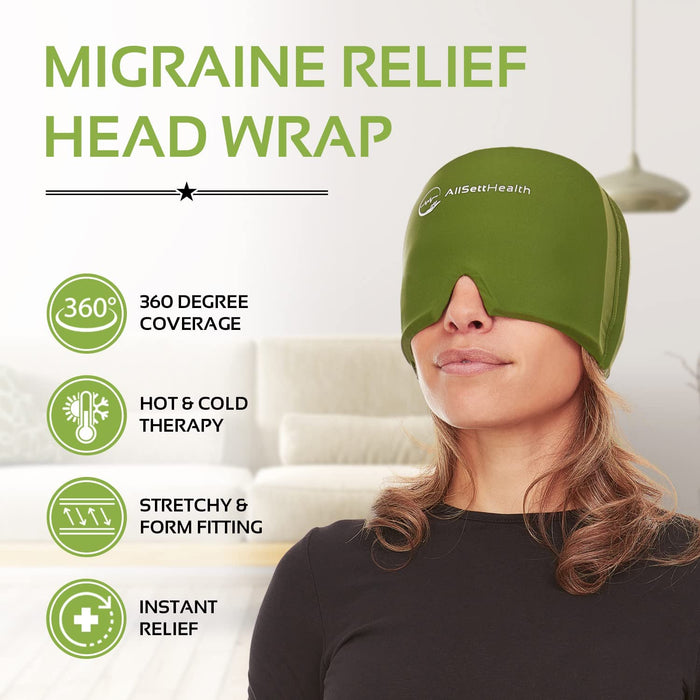Migraine Relief Ice Cap – Hot & Cold Head Wrap