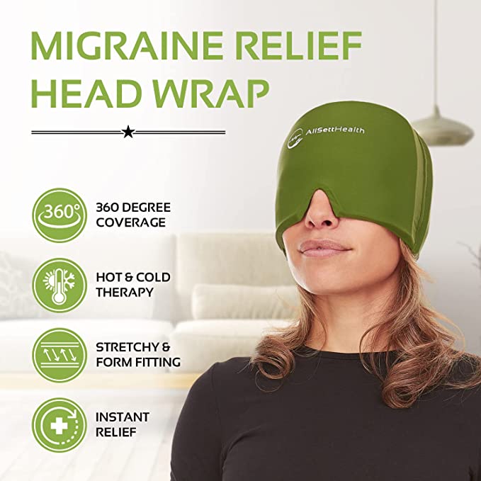 Migraine Relief Ice Cap – Hot & Cold Head Wrap
