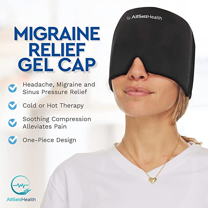 Migraine Relief Ice Cap – Hot & Cold Head Wrap