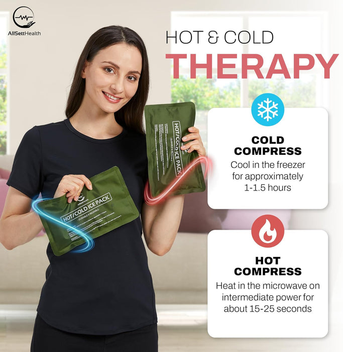 Soft Gel Ice Packs – 10” x 6” Hot & Cold Therapy