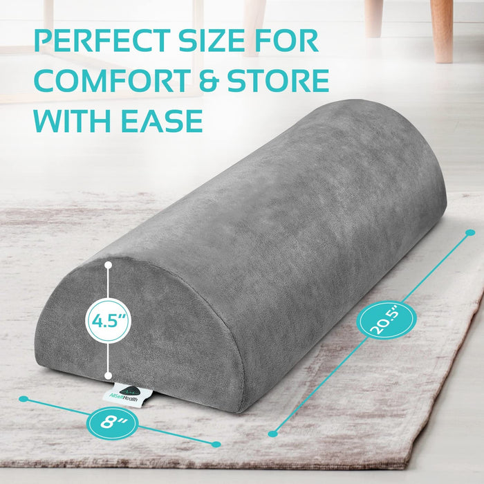2 Pack Half Moon Bolster Pillow for Legs, Knees & Lower Back Support