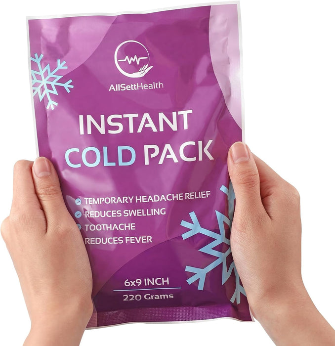 Instant Ice Cold Pack (24 Pack) – Disposable Cold Compress for Injuries & First Aid