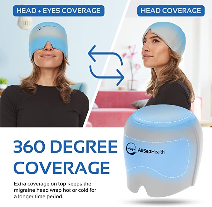 Migraine Relief Ice Cap – Hot & Cold Head Wrap