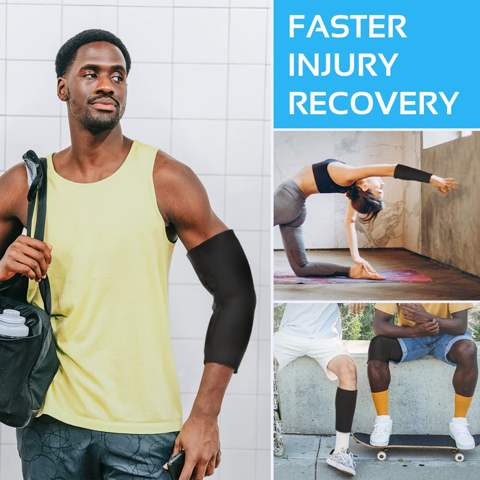 Elbow Ice Pack Wrap – Hot & Cold Compression Sleeve for Elbow, Knee & Joint Pain Relief
