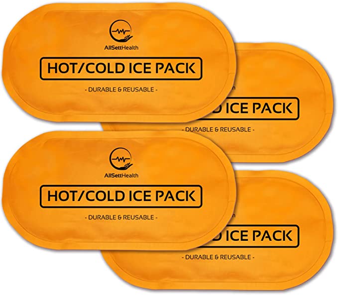 Reusable Hot & Cold Gel Ice Packs – 4 Pack Pain Relief