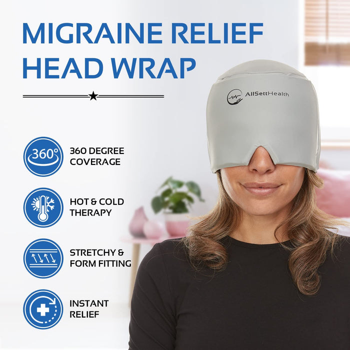 Migraine Relief Ice Cap – Hot & Cold Head Wrap