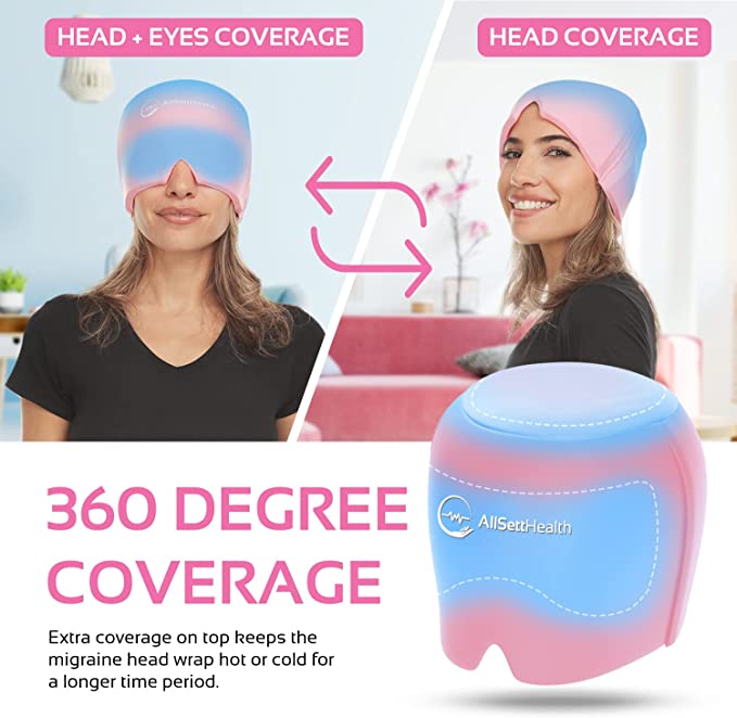 Migraine Relief Ice Cap – Hot & Cold Head Wrap