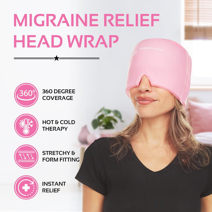 Migraine Relief Ice Cap – Hot & Cold Head Wrap