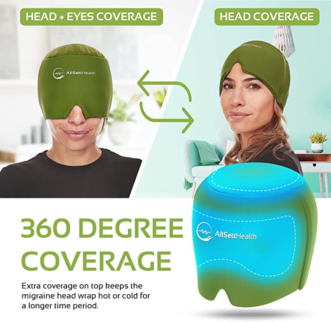 Migraine Relief Ice Cap – Hot & Cold Head Wrap