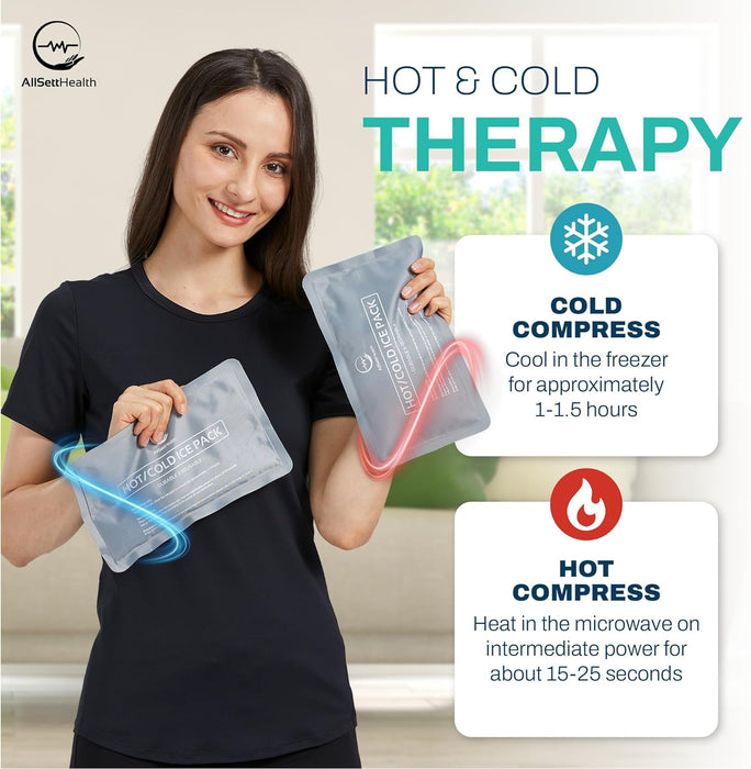 Soft Gel Ice Packs – 10” x 6” Hot & Cold Therapy
