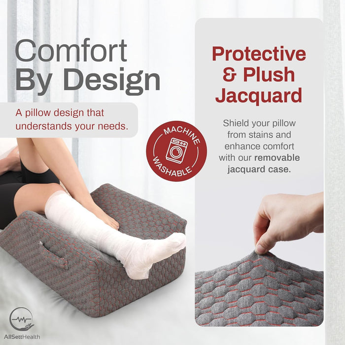 Double Leg Elevation Rest Pillow for Knee & Ankle Surgery