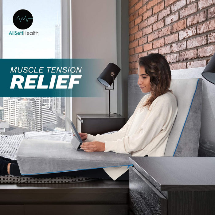 3-in-1 Memory Foam Bed Wedge Pillow - Adjustable to 4.5, 7.5 & 12 Inches