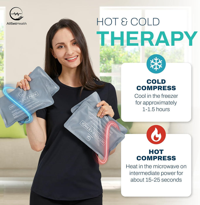 Soft Gel Ice Packs – 10” x 6” Hot & Cold Therapy