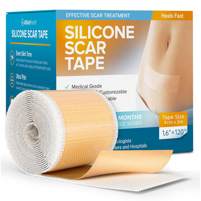 Silicone Scar Tape – Reusable Medical Grade Scar Sheets (120”)