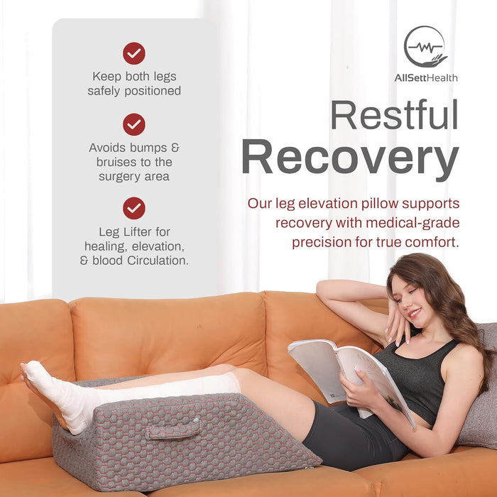 Double Leg Elevation Rest Pillow for Knee & Ankle Surgery