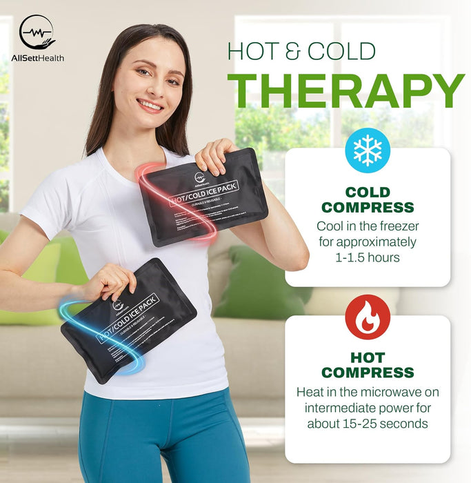 Soft Gel Ice Packs – 10” x 6” Hot & Cold Therapy