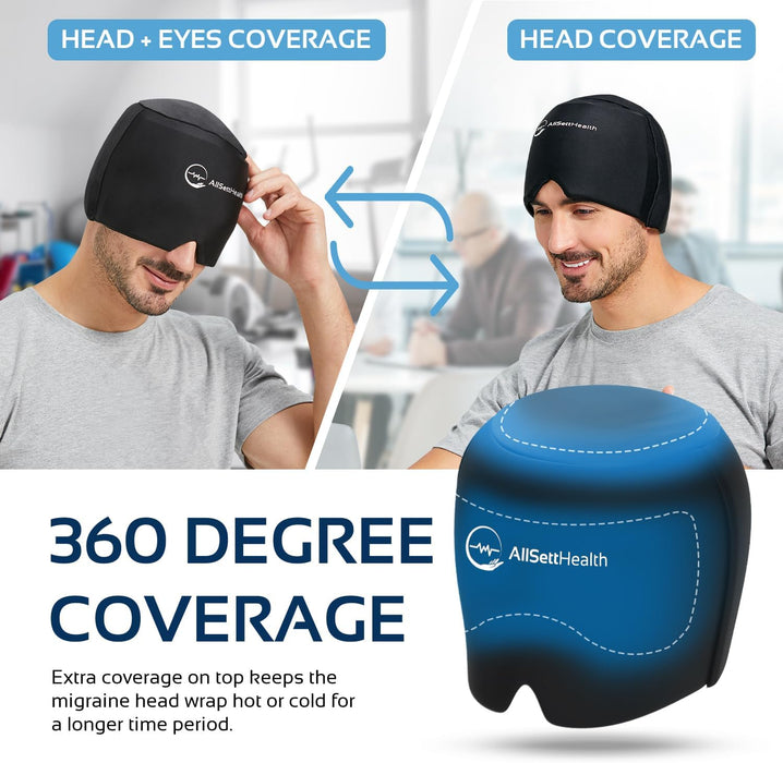 Migraine Relief Ice Cap – Hot & Cold Head Wrap