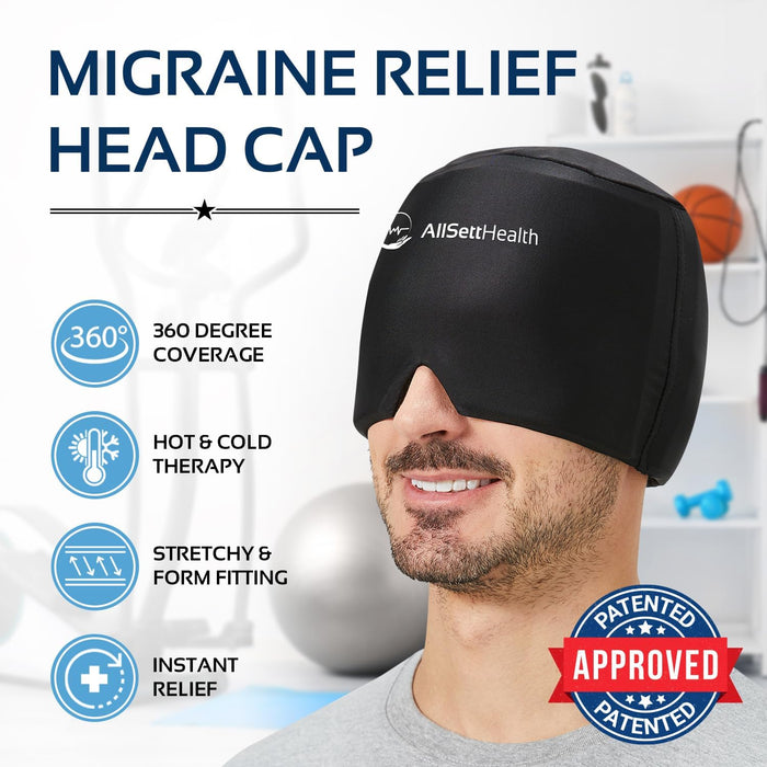Migraine Relief Ice Cap – Hot & Cold Head Wrap