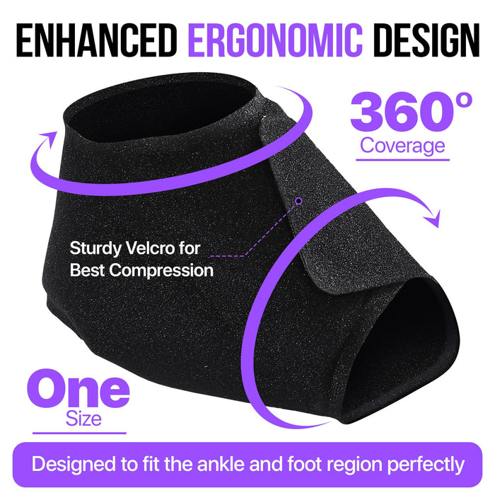 Hot & Cold Ankle Ice Wrap – Reusable Foot Therapy (2 Pack)