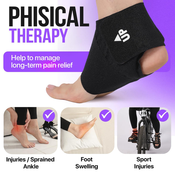Hot & Cold Ankle Ice Wrap – Reusable Foot Therapy (2 Pack)
