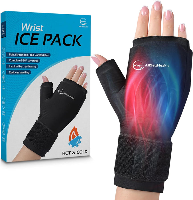 Hand Ice Pack Glove for Thumb & Wrist – Reusable Hot & Cold Therapy