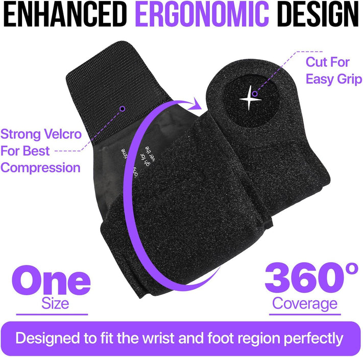 Wrist Ice Pack Wrap 2 Pack – Hot & Cold Therapy