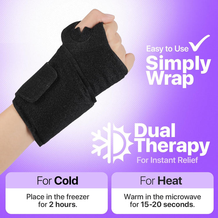 Wrist Ice Pack Wrap 2 Pack – Hot & Cold Therapy