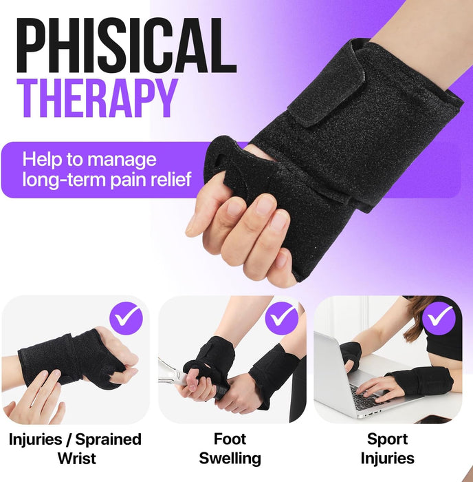 Wrist Ice Pack Wrap 2 Pack – Hot & Cold Therapy