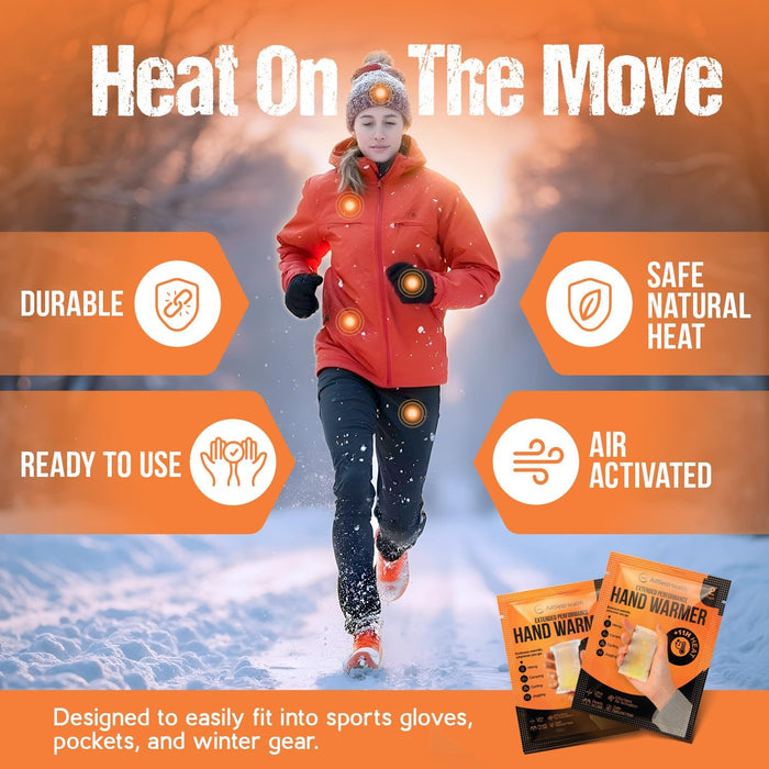 Hand Warmers – 40 Pairs Air Activated Heat Packs