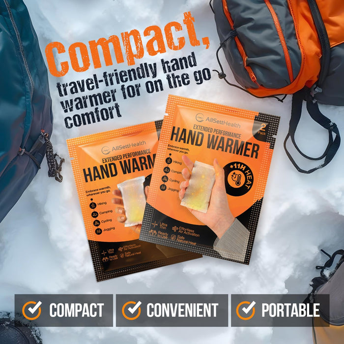Hand Warmers – 40 Pairs Air Activated Heat Packs