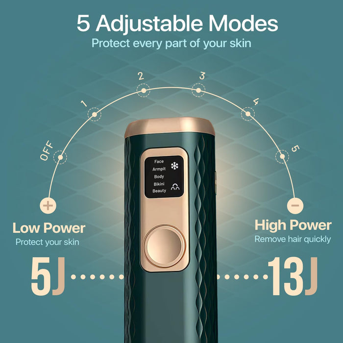 IPL Hair Removal Device with Cooling Technology – For Face & Body