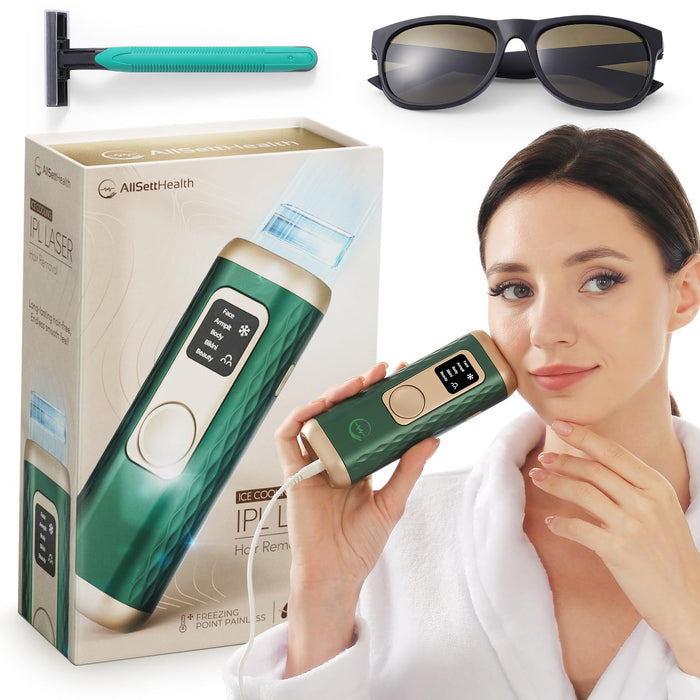 IPL Hair Removal Device with Cooling Technology – For Face & Body