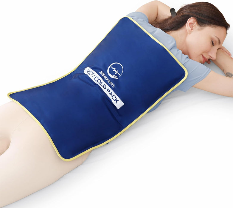 Extra Large Reusable Gel Ice Pack – Hot & Cold Therapy for Back & Injury Relief (23” x 15”)