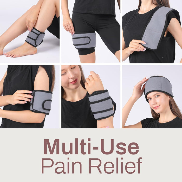 Reusable Knee Ice Pack Wrap – Hot & Cold Gel Therapy (8 Pack)