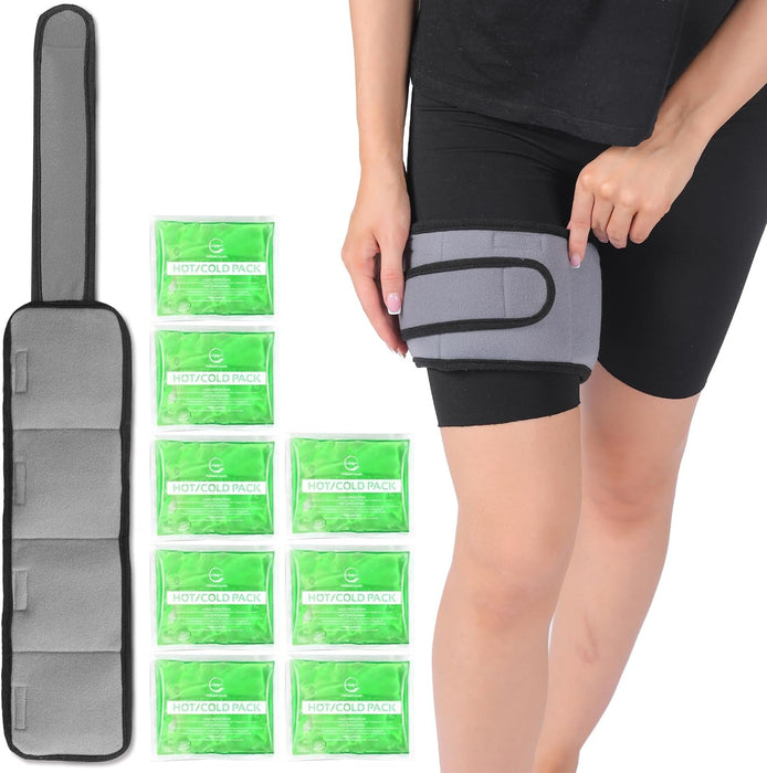 Reusable Knee Ice Pack Wrap – Hot & Cold Gel Therapy (8 Pack)