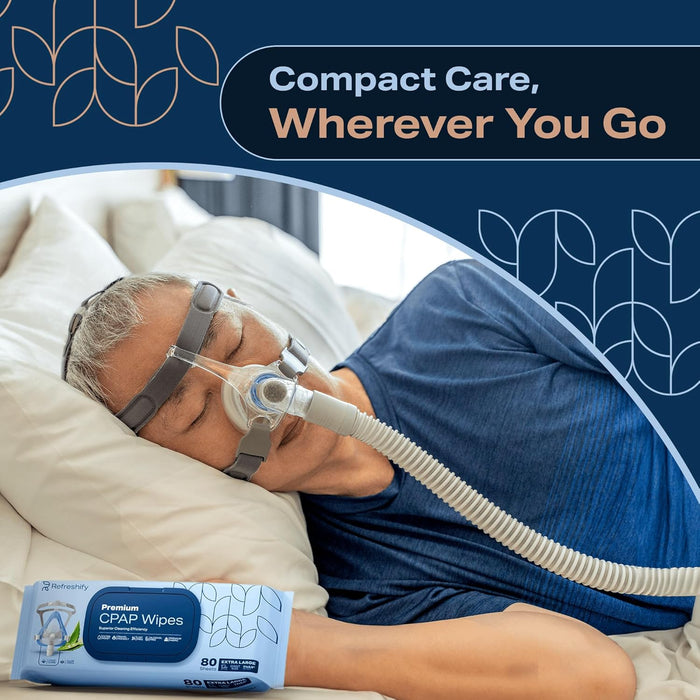 CPAP Mask Wipes – 320 Alcohol-Free Cleaning Wipes (+ 8 Travel Wipes)