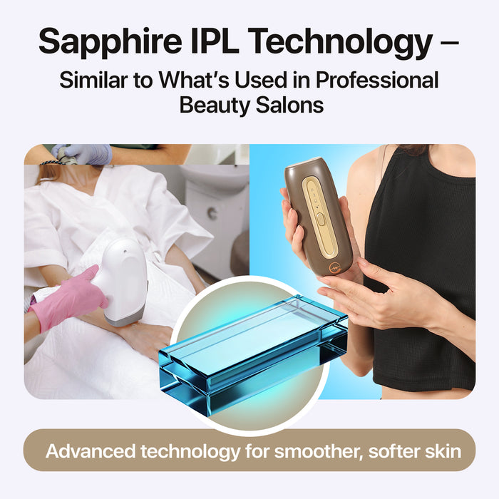 Sapphire Ice IPL Hair Removal Device – Painless At-Home Laser