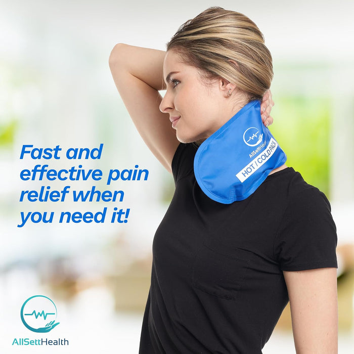 Reusable Hot & Cold Gel Ice Packs – 4 Pack Pain Relief (Blue)