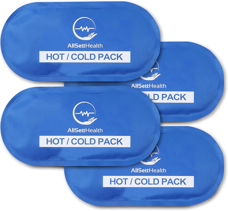 Reusable Hot & Cold Gel Ice Packs – 4 Pack Pain Relief (Blue)