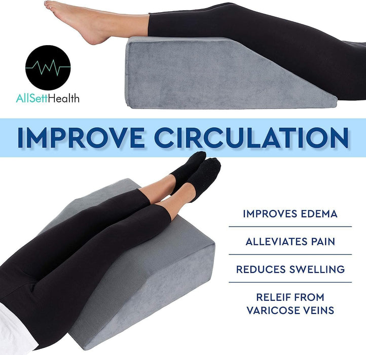 Leg Elevation Pillow – Foam Wedge for Knee, Hip & Foot Pain